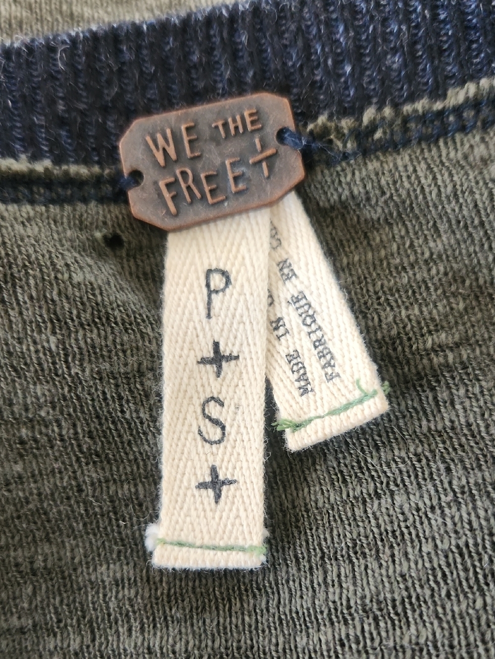 We The Free... Olive Green Knit Top - Picture 8 of 10